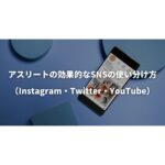 アスリートの効果的なSNSの使い分け方（Instagram・Twitter・YouTube）